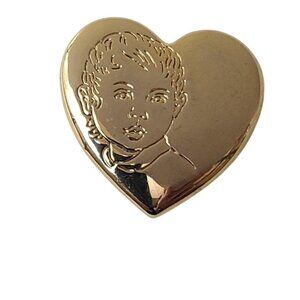 Variety Club Gold Heart Lapel Pin Vintage Charity Children’s Relief Child Face